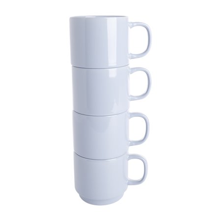 Gap Home Color Cups 14.8-Ounce Stackable Light Blue Stoneware Mug Set  Set of 4