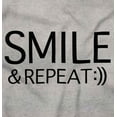 thumbnail image 2 of Smile Repeat Lifestyle Inspiration Women's Graphic T Shirt Tees Brisco Brands S, 2 of 6