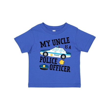 

Inktastic My Uncle is a Police Officer Gift Toddler Boy or Toddler Girl T-Shirt