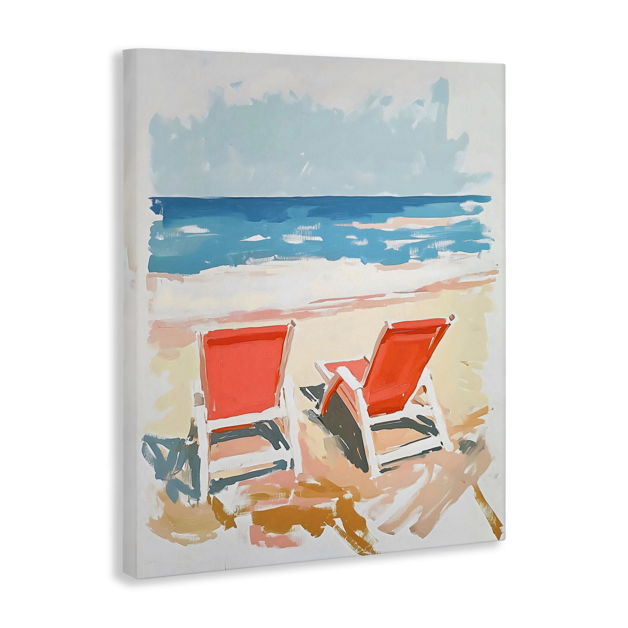Stupell Industries Two Sunlit Beach Chairs Canvas Wall Art, design by The Prints Vibe
