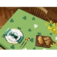 thumbnail image 4 of st Patricks Day Tablecloth Green Shamrock Decorations Table Cloth Rectangle Lucky Tablecover Polyester Fabric 60x84 inch Tablecloths for Kitchen Dining Room, 4 of 6