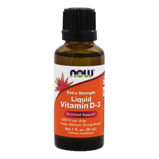 NOW Foods Liquid Vitamin D3 Extra Strength 1000 IU 1 fl. oz