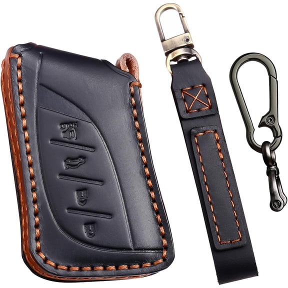 Key Fob Cover Compatible with Lexus ES LS LC RX NX LX TX GX 2018-2025 Keychain Case Holder Protector,Black
