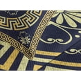 thumbnail image 4 of Ambesonne Floral Design Quilted Bedspread Set 3 Pcs, Retro Spring Meander, Queen Size, Indigo Yellow, 4 of 5