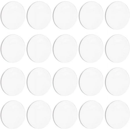 1Box 60Pcs Acrylic Flat Round Action Figure Display Bases Clear 30x2mm