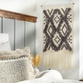 thumbnail image 2 of Surya Helena 48"H x 24"W Wool Wall Hanging in Ivory & Charcoal, 2 of 2