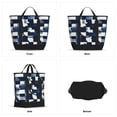 thumbnail image 3 of Large Capacity Insulated Tote Bag16.1×13.4×7.5in Thermal Insulation And Easy To Clean Strong Bearing Capacity Can Be Reused Plaid Fall Camo Royalblue_4, 3 of 8