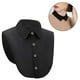 thumbnail image 2 of Blusa de cuello falso con cuello desmontable para mujer, media camisa, cuello falso (blanco, negro) MFZFUKR 222489-3, 2 of 8