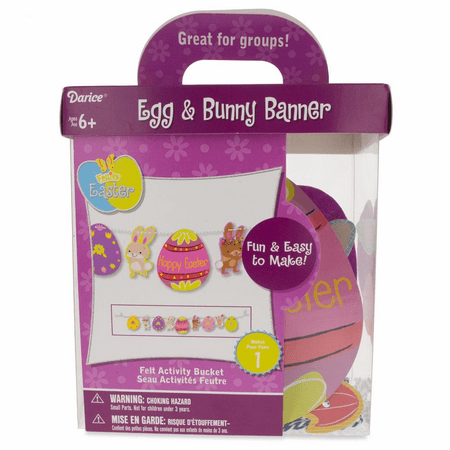 Paper, Felt & Foam Egg Bunny Banner DIY Craft Kit 48