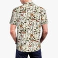 thumbnail image 4 of Balery Mushroom Garnish Printed Men’s Short Sleeve Polo Shirt, Midweight Men's Shirt,Golf Polo shirts -Medium, 4 of 9