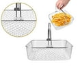thumbnail image 4 of Stainless Steel Fryer Basket with Handle, 8.25 Inner Diameter Compatible Mesh Food Frying Basket, Non-stick & Dishwasher Safe for Easy Cleaning, Ideal for Home Kitchens and Deep Fryer Use, 4 of 6