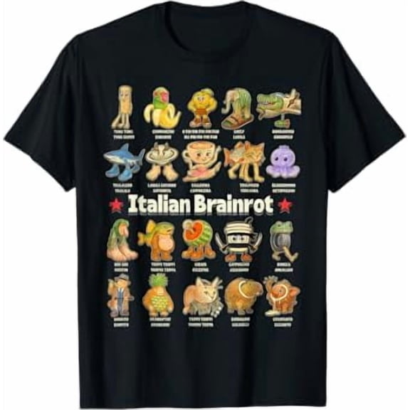 Italian Brain Rot Italian Brainrot Funny Memes T-Shirt