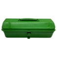 thumbnail image 1 of Caja de herramientas de metal con mango, organizador de herramientas con cierre de metal, múltiples usos múltiples, estilo de techo de cadera de techo, 1 of 8