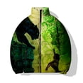 thumbnail image 3 of Ropa de invierno cálida de algodón para hombre Chaquetas con estampado gráfico de tigre y lobo feroz Ropa holgada de algodón para hombre Abrigos para hombre Parka, 3 of 5