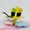 Crane Rainbow Magic, variant on Baby Dancing 3D Pop Up Greeting Card, Handmade Pop Up Greeting Cards For Every Day, Birthday, Love, Holidays, Congratulations, 5" x 7" Includes Envelope and Note