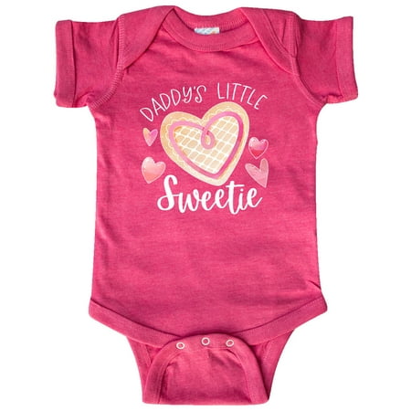 

Inktastic Daddy s Little Sweetie with Pink Heart Cookie Gift Baby Boy or Baby Girl Bodysuit