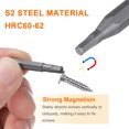 thumbnail image 4 of Uxcell 3pcs H2.0 Hex Screwdriver Bit 5/32" Hex Magnetic Hexagon Head S2 Steel, 4 of 6
