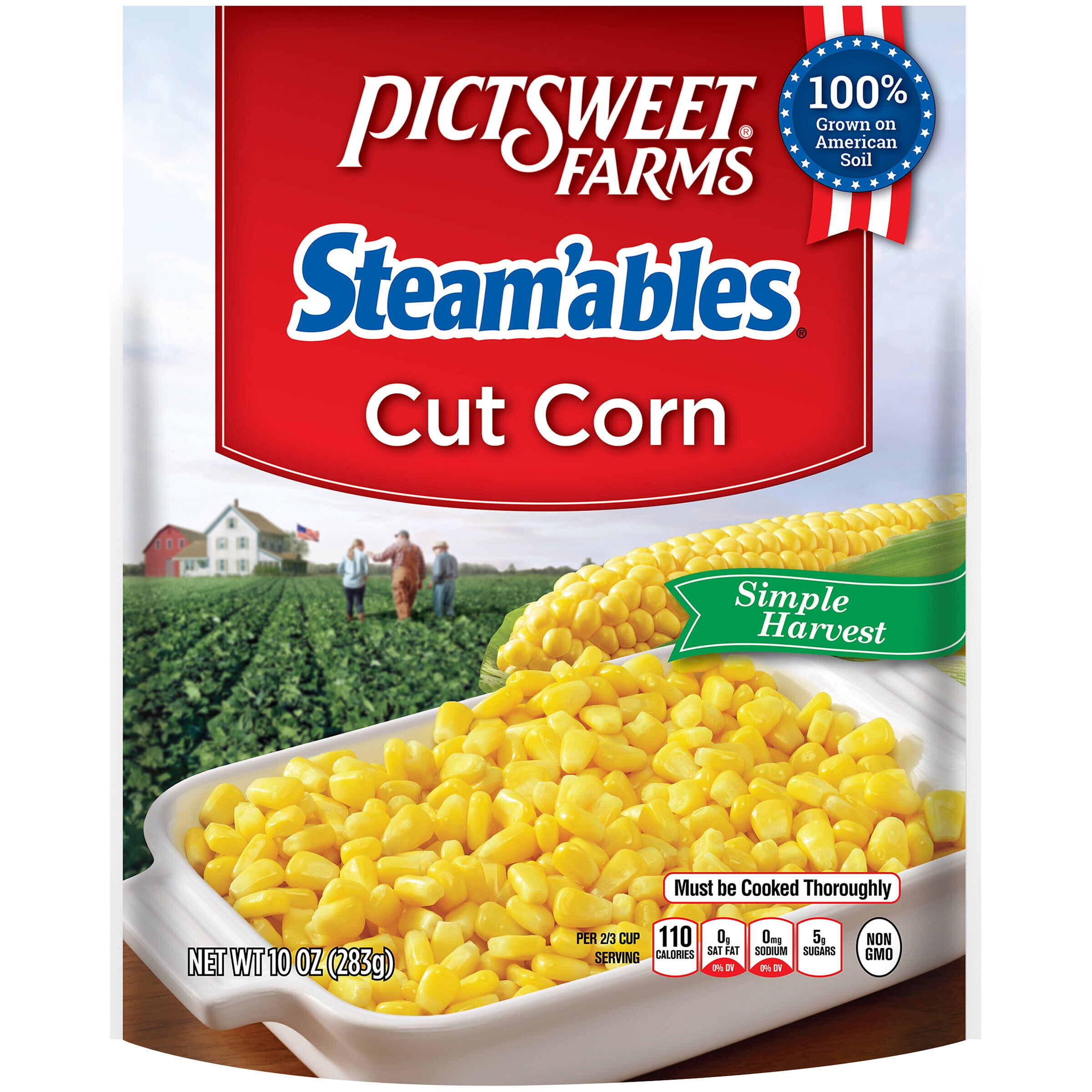 Pictsweet Farms® Steam’ables® Simple Harvest Cut Corn 10 oz. Bag