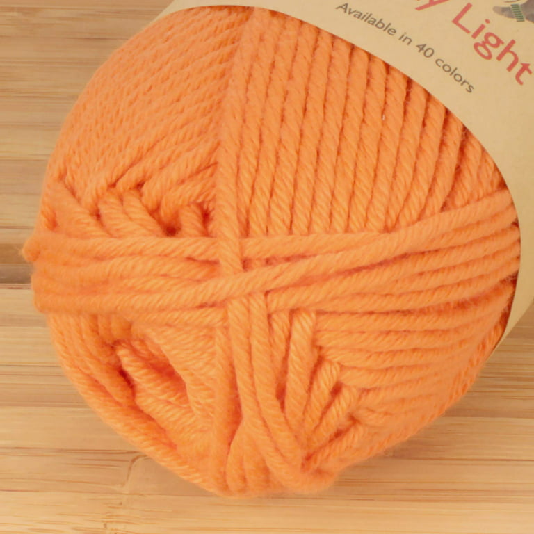 JubileeYarn Medium Gauge Worsted Weight Yarn - Dainty Light - 4 Skeins -  100% Cotton - Sand - Color 1225