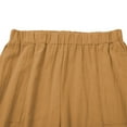 thumbnail image 6 of Yubnlvae Solid Color Trousers No Drawstring Pure Linen - Elastic Waist Pocket Minimalist Daily Pants Gold, XL, Includes 1pc Pants per order, 6 of 6