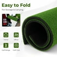 thumbnail image 3 of Spaco Artificial Turf Mat for Indoor and Outdoor Golf Practice Includes 2 Rubber Tees and 2 Alignment Sticks-25mm, Golf Hitting Mat Artificial Turf Mat for Indoor/Outdoor Practice, 3 of 6