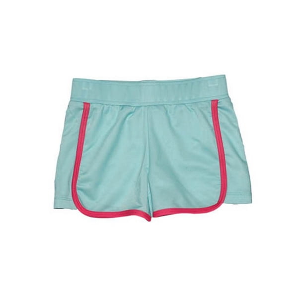 Three Friends Little Girls Aqua Contrast Detailing Riley Lined Sport Swim Shorts 6 Walmart Com Walmart Com