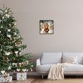 thumbnail image 3 of Stupell Industries Bear in Snowy Winter Village Animals & Insects Painting Black Framed Art Print Wall Art, 17 x 17, 3 of 9