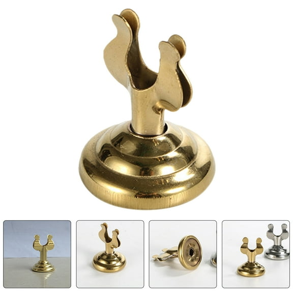 LABELEPH Golden Metal Table Holders for Numbers for Business 2Pcs