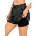 thumbnail image 1 of YouLoveIt Womens Yoga Shorts Women Yoga Bike Shorts High Waist Double Layer Women's Workout Active Shorts Women Yoga Running Sport Shorts Quick Dry, 1 of 7