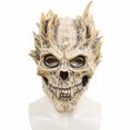 thumbnail image 5 of Máscara Artesanal Spikes Skull, Máscara de Craneo del Infierno con Cuernos, Disfraz de Calavera Malvada Ideal para Halloween y Día de Muertos, 5 of 5