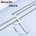 thumbnail image 5 of Cross Necklace Gifts for Man Christian Religious Gift for Man on Birthday Christmas Fathers Day Baptism, 5 of 6