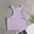 thumbnail image 1 of asjyhkr Ribbed Knit Tank Tops for Women Crew Neck Sleeveless Solid Color Camisole Summer Casual Cami Shirts, 1 of 3
