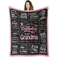 thumbnail image 1 of LHSHID Flannel Throw Blanket Grandma Color Birthday Gift for Grandma 60"x80", 1 of 6