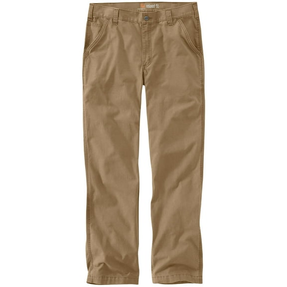 Carhartt Men's Rugged Flex Rigby Dungaree Stretch Work Pants Dark Khaki 31W x 34L