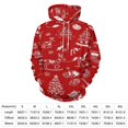thumbnail image 2 of Christmas Snowflake Deer Men's Women Vintage 3D Hooded Sweatshirt - All-Season Loose Fit Streetwear, 2 of 6