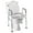 satin, variant on ChaoLink Raised Toilet Seat with Handles for Seniors, Adjustable Height Frame Toilet Seat Riser for Elderly and Disabled, Toilet Chair Supports Up to 350lbssatin