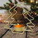 thumbnail image 5 of Candle Holders Christmas Tree Iron Candle Holders Holiday Party Table Decoration Home Gifts, Metal Candle Holders, Iron Frame, 2-Tier Design, Festive Season Decor, Elegant Home Accents, for Living, 5 of 8