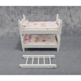 thumbnail image 1 of White decorations 1:12 Dollhouse Miniature Wooden Crib Baby Doll Cradle Bed for Dollhouse Room , DIY Scene Doll Accessoreis, 1 of 5