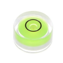 Uxcell Small Round Bubble Level 12x6mm Mini Circular Bullseye Spirit Levels for Camera Tripod Telescope, Green