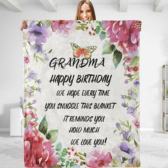 Great Grandma Gifts Blanket 60’’X50’’, Christmas Birthday Gifts for Great Grandma, Great Grandmother Throw