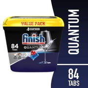 Finish Quantum Dishwasher Detergent, Premium Dishwashing Tablets - 84 ct