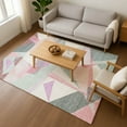 thumbnail image 7 of Addison Rugs Mayfield Premium Machine Washable Transitional Geometric Seafoam Rectangle Rug, 10' X 14' Machine Washable Transitional Geometric Seafoam Oversized Sherpa Throw Blanket, 7 of 7