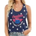thumbnail image 3 of Camiseta Sin Mangas con la Bandera Estadounidense para Mujer, Camisetas Sin Mangas del 4 de Julio para Mujer, Camisetas Patrióticas con la Bandera de EE UU, Chaleco Azul 3 XXL, 3 of 5