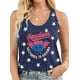 thumbnail image 3 of Camiseta Sin Mangas con la Bandera Estadounidense para Mujer, Camisetas Sin Mangas del 4 de Julio para Mujer, Camisetas Patrióticas con la Bandera de EE UU, Chaleco Azul 3 S, 3 of 5