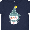 thumbnail image 4 of Inktastic Cute Christmas Snowman in Blue Hat and Scarf Boys or Girls Toddler T-Shirt, 4 of 5