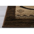 thumbnail image 4 of Handcraft Rugs Cabin Rug  Lodge, Cabin Nature and Animals Area Rug  Modern Southwestern Design Cabin Area Rug  Abstract, Chocolate-Horse/Horse Shoe 5x7 feet, 4 of 8