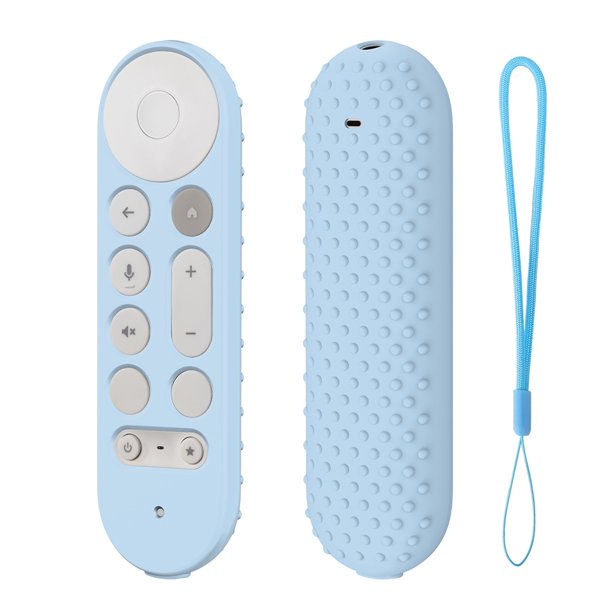 Cubierta remota Controlador Protector Manga Skin protectora silicona Estuche remoto Anti-Slip con Lanyard Shock-Probar para Google TV Streamer 4K Voice Remote