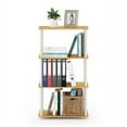 thumbnail image 6 of Furinno Turn-N-Tube Multipurpose 23.6 W x 11.6 D x 43.3 H 4-Shelf Freestanding Shelves, Blonde Maple and White, 6 of 11