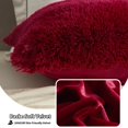thumbnail image 4 of Funda de almohada LIFEREVO de 51 x 137 cm, piel sintética, terciopelo burdeos, 4 of 7