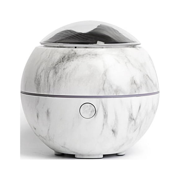 Difusor de aroma de 100 ml, bajo nivel de ruido, estable, aspecto atractivo, humidificador USB para coche y dormitorio, con diseño de mármol.